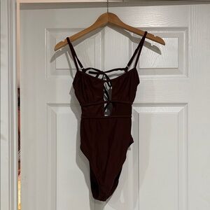 Shade & Shore Rich Brown Swimsuit